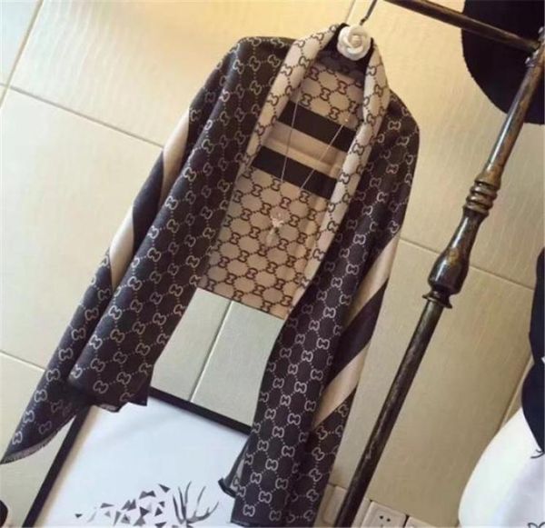 

women printed embroidery scarf silk winter print foulard satin square head scarves women luxury designer shawls5664253, Blue;gray