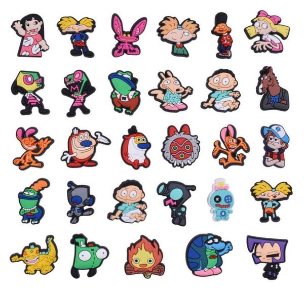 

anime charms girls whole cute movie films tv characters game cartoon croc charms shoe accessories pvc decoration buckle soft r7774355, Blue