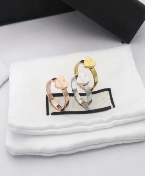 

europe america style ring men lady women titanium steel engraved g letter heart lovers rings size694714364, Silver