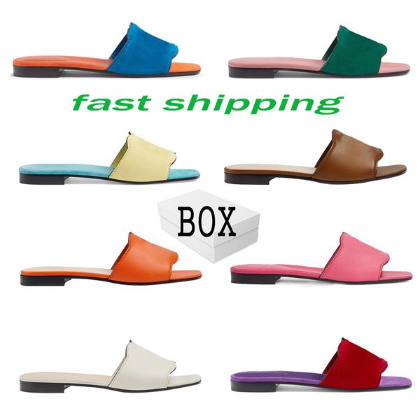 

mule waterfront women slide sandals designer shoes luxury slide summer fashion wide flat slippery thick sandals slipper flip flops size 35-4, Black