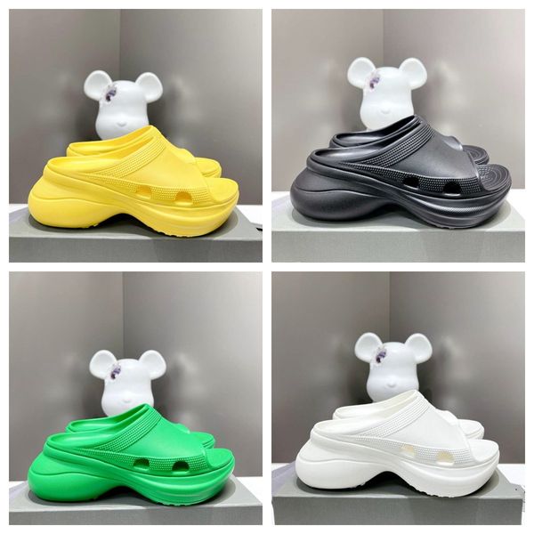 

designer slippers woman slider fashion lightweight sandals new single shoe wear-resistant waterproof slippers slides summer shoe, Black