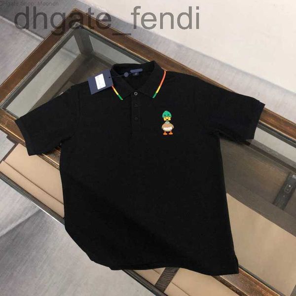 

men's t-shirts designermen's plus tees polos round neck embroidered and printed polar style summer wear with street pure cotton 7w, White;black