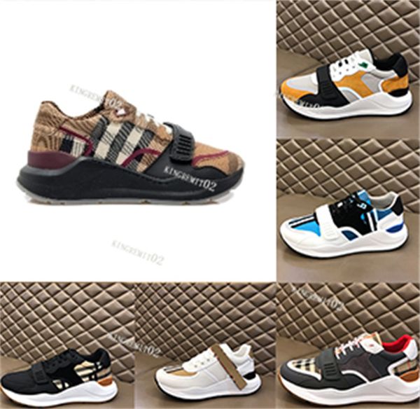 

shoes casual designer sneakers men check striped trainers women vintage sneaker classic
