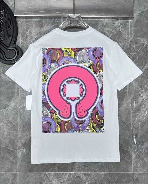 

mens classic fashion ch couple t shirt sanskrit letter t-shirt horseshoe cross pattern tshirts designers hip hop sweater woman summer p4bewt, White;black