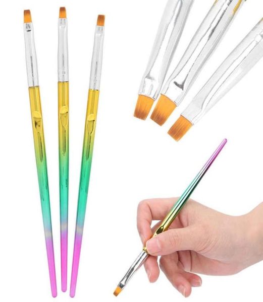 

eyelash curler 3pcs professional paint brushes set face body painting drawing brush diy crafts makeup tool accessory kits1215331