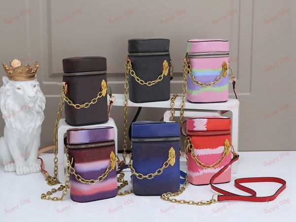 

mini bucket bags chain style totes gradient designer handbag shoulder bag leisure lady barrel shaped wallet luxury tea cup bag