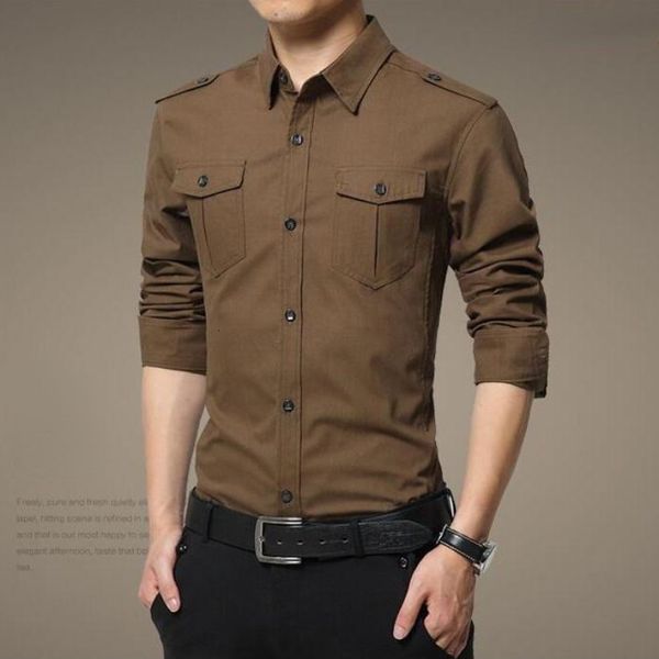 

men's casual shirts men's cotton shirt tool military uniform shirt non iron long sleeved short sleeved spring/summer casual outdoo, White;black