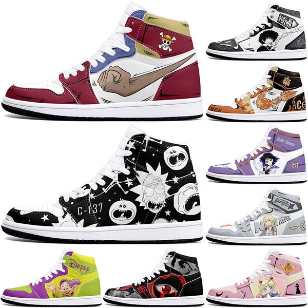

New diy classics customized shoes sports basketball shoes 1s men women antiskid anime fashion cool customized figure sneakers 0001TD1H