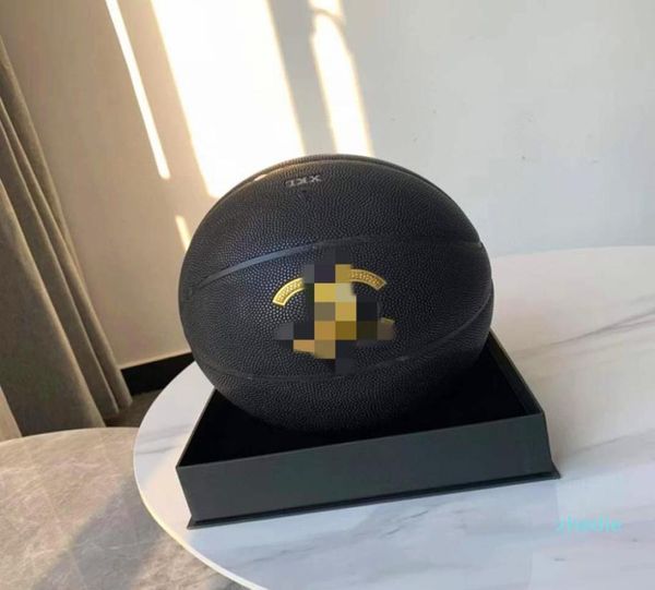 

co signed merch black silver basketball balls commemorative edition size 7 pu game indoor or outdoor3770585