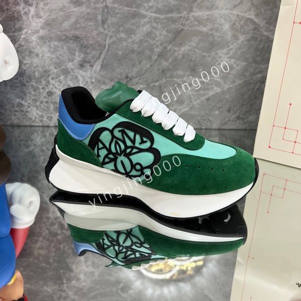 

2023new men designer sneakers brand sneakers designer trainers womens man casual shoes real leather, Black