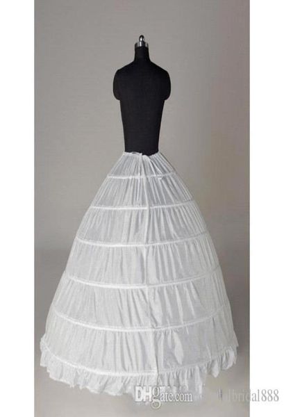

white 6 hoop skirts under wedding dress ball gowns crinoline petticoats bridal wedding accessories vestido de noiva2819358