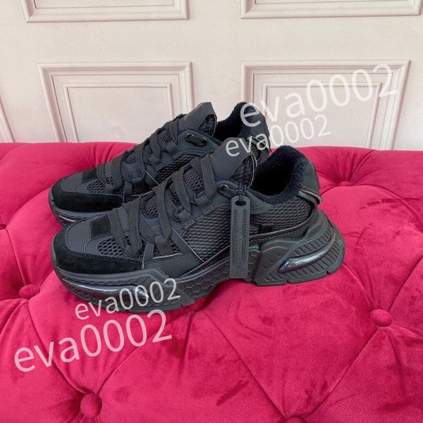 

2023 shoes women's women's sneaker designer striped fashion retro leather men's sneakers, Black