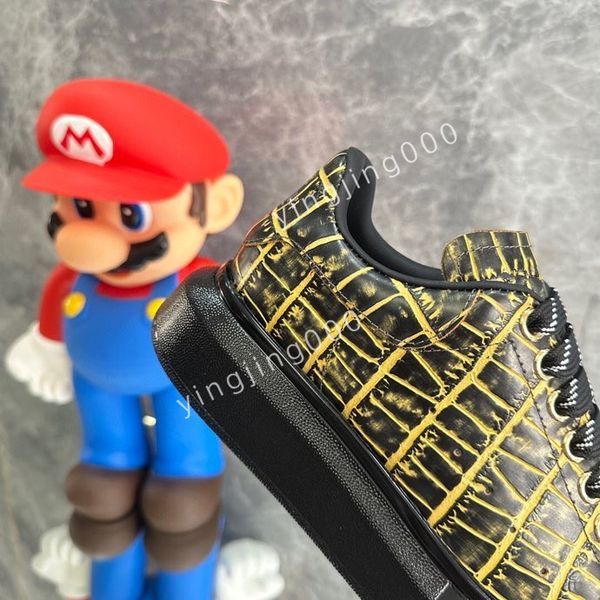 

r women sneakers women casual shoes platform loafers trainers black leather shoes chunky round head sneaker2023