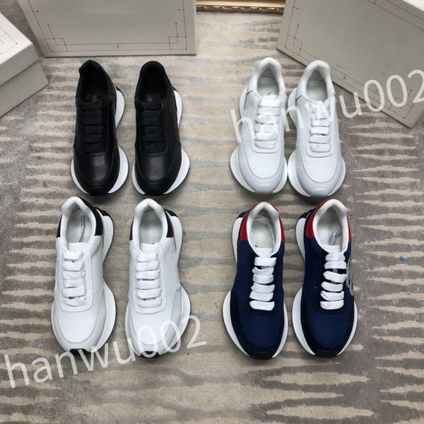 

designers shoes canvas sneakers fashion platform trainers calfskin sneaker rubber outsole casual shoe, Black