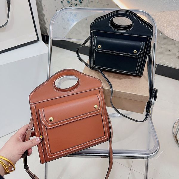 

2023 classic vintage designer bag casual handle cambridge satchel durable classic college style color bump belt bag adjustable shoulder bags