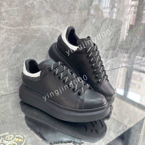 

2023designer men sneakers women mens casual shoes platform loafers trainers black leather shoes chunky round head sneaker