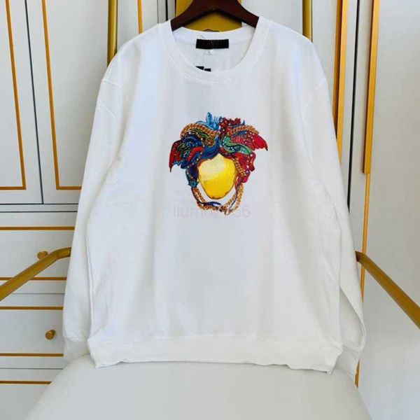

designer hoodie mens sweatshirt vers medusa pullover sweater men women hip hop long sleeve tshirt loose casual sweat shirt 4xl 5xl, Black