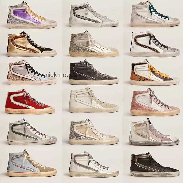 

mid new high 2023 drity shoes goldenity release fashion women gooseity shoes new designer slide super ball star sneakers shoes luxury s flvo, Blue;gray