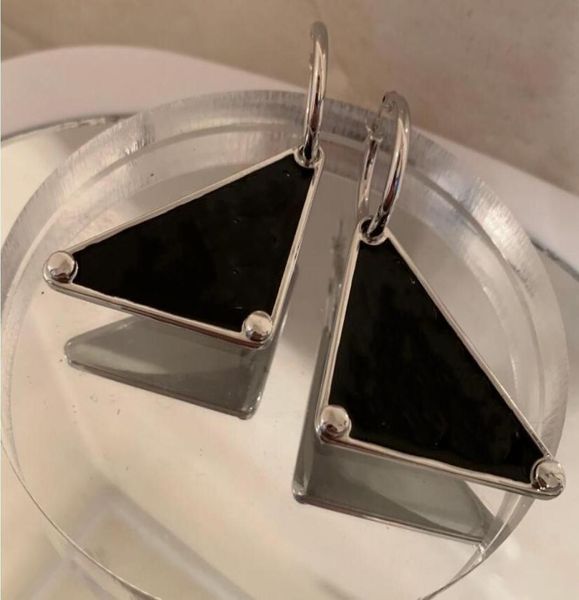 

european american stars with the same letters dangle chandelier trend inverted triangle earrings simple and versatile high qua4261194, Silver