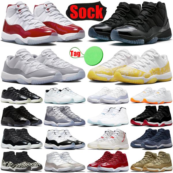 

cement cool grey cherry 11 11s basketball shoes for men women yellow snakeskin midnight navy bred gamma blue cap and gown mens trainers snea