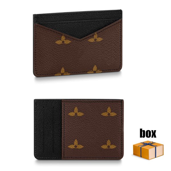 

lvl m60166 neo card holder wallets 2023 new genuine leather coin purses passport credit card slot cardholder women men wallet holders bankno, Brown;gray