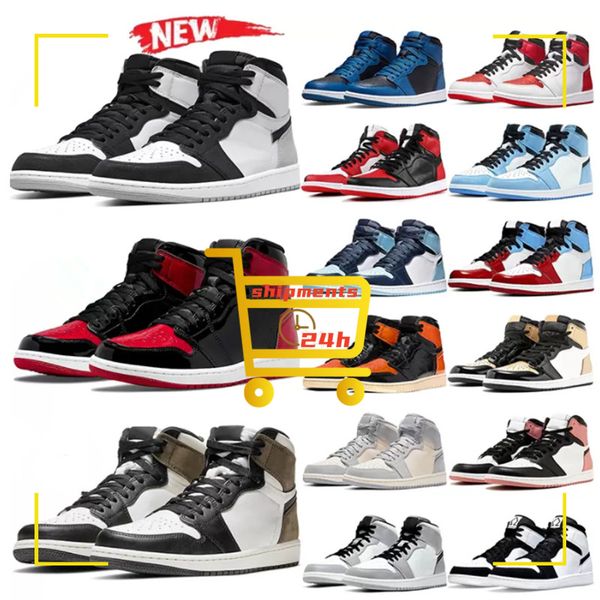 

1 1s mens basketball shoes sneaker lost found gorge green starfish bred patent dark mocha grey fog denim silver newstalgia shadow men women