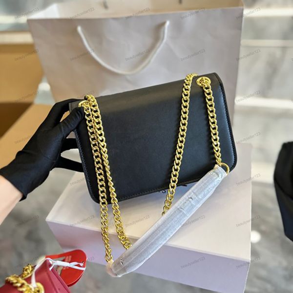 

Fashion Women Underarm Bag Classic Leather Designer handbag Ladies chain shoulder Baguette bags Cross body, Black