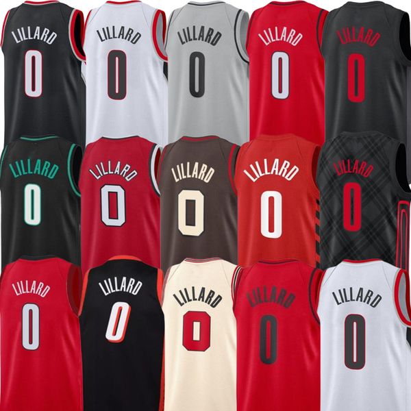 

men women basketball jersey damian lillard shaedon 17 sharpe josh 11 hart anfernee 1 simons jusuf nurkic gary payton nassir little jerami gr, Black;red
