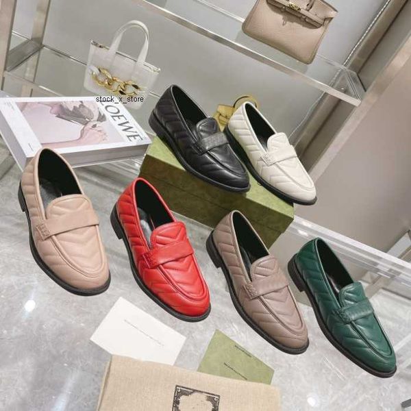 

designer women loafers luxury brand casual shoes princetown metal double g lggo retro fashion classic high-quality cowhide outdoor mules wit, Black