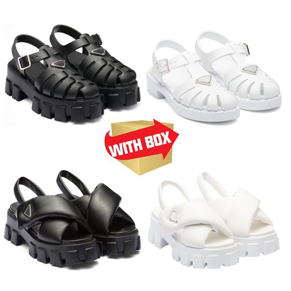 

women chunky sandals fashionable stylish thick platform muffin sandals footwear, Black