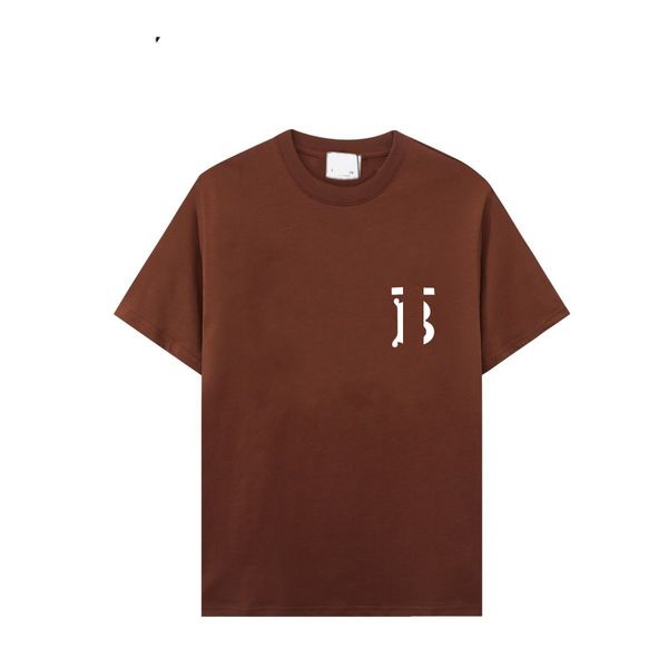 

2023 mens t shirt designer for men womens shirts fashion tshirt with letters casual summer short sleeve man tee bur letter shirt clothing s-, White;black