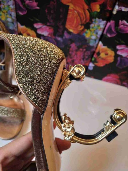 

classic luxury newstyle women's sandals fashion slippers sandal alphabetic gold heel leather stitching and making belt buckles, Black