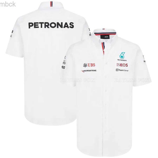 

men's polos 2023 summer malaysia national f1 team car polo shirt polo shirt polo shirt for racing men's casual 3m412, White;black