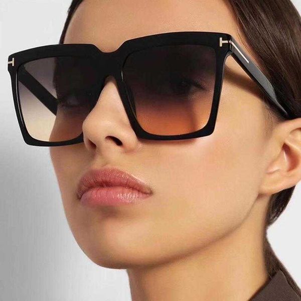 

t shape large frame square sunglasses womens fashion stylish ins, White;black