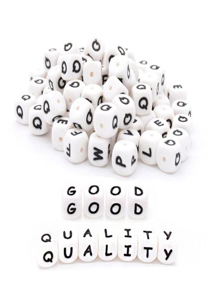 

chewable silicone alphabet beads 12mm food grade bpa letter loose beads diy baby teething necklace teether toy pendant access5768758