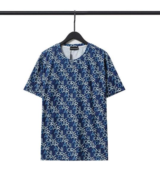 

vg 2023ss classical white designer t shirt summer short sleeve blue ea letter print women men tshirt tee mens clothes, White;black