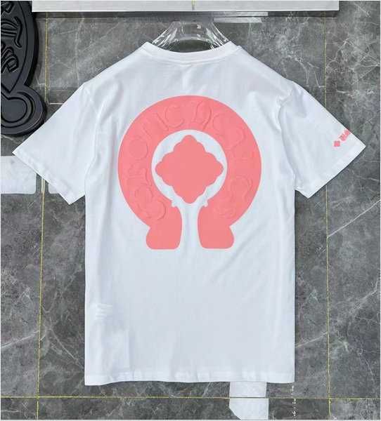 

mens classic fashion ch couple t shirt sanskrit letter t-shirt horseshoe cross pattern tshirts designers hip hop sweater woman summer n6vuop, White;black