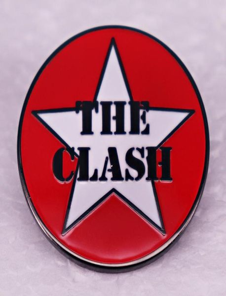 

the clash brooch british punk rock band brooch badge schoolbag accessories pin8262052, Blue