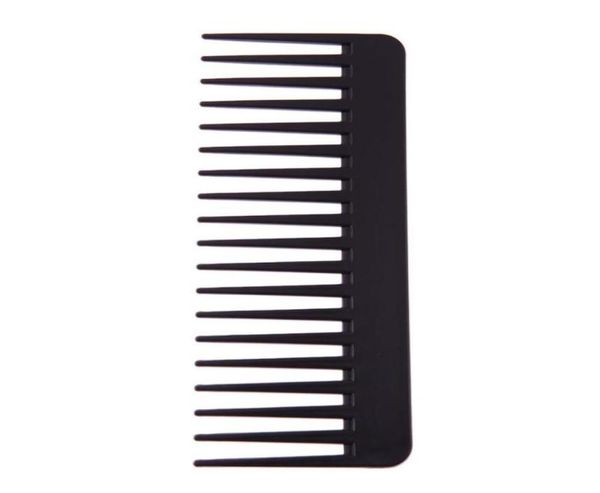 

black plastic wide teeth comb wavy hair styling detangling wide comb4752485, Silver