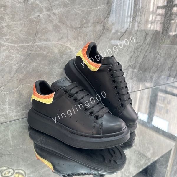 

2023r men sneakers women mens casual shoes platform loafers trainers black leather shoes chunky round head sneaker