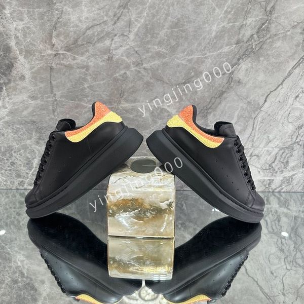 

r men sneakers women mens casual shoes platform loafers trainers black leather shoes chunky round head sneaker