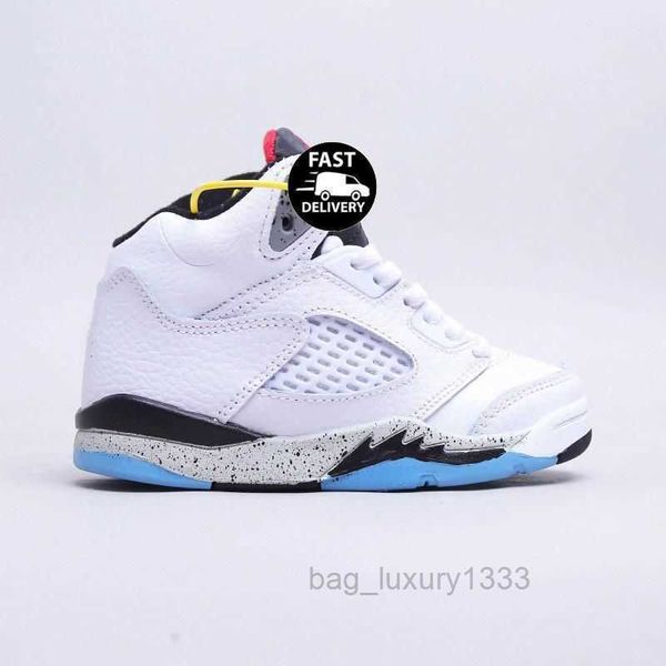 

kids shoes infants basketball shoes jointly signed high low og 5s toddler chicago university blue sneaker toddlers baby footwear youth boys, Black