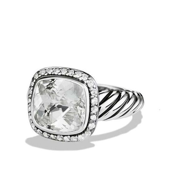 

Classic DY Ring jewelry designer top fashion accessories 925 Silver Women's Rings Popular 8x10mm Noblesse Ring DY Jewelry Accessories High version Christmas gift