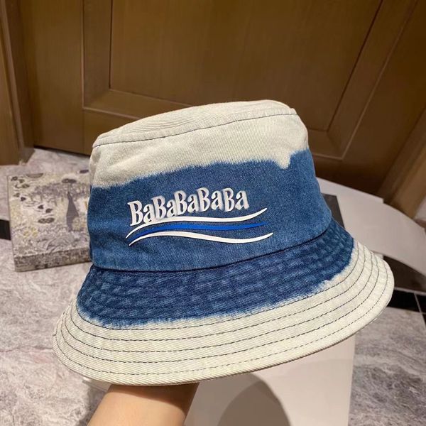 

designer bucket hats luxury brand hat fashion baseball caps fitted beanies women men summer buckets cap printed casual uv protection sunbonn, Blue;gray