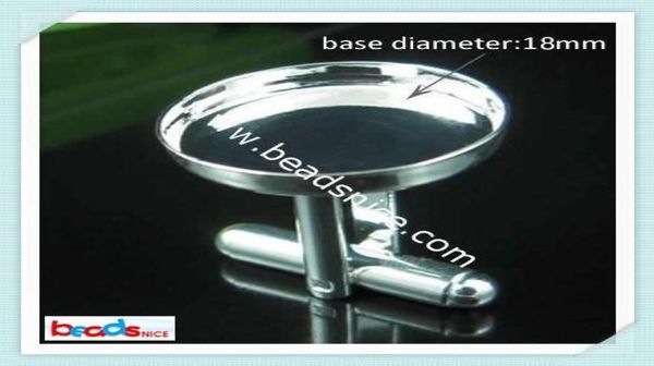 

beadsnice cufflink back china cufflink findings whole cuff link blanks with 18mm round setting id 86591819870, Silver