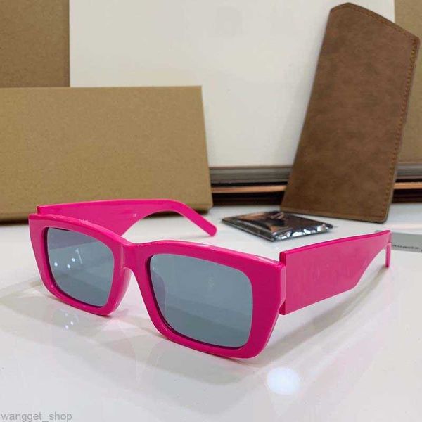 

fashion mens designer sunglasses pure white wide leg plank frames letter decoration arms hip hop pop show personality rose red women trend g, Black