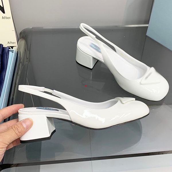 

2023 with box designer shoe pumps sandals high heels senior quality summer womens s lady black khaki leather peep toes straps rivets dress s