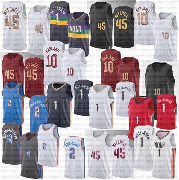 

donovan mitchell darius garland custom basketball jerseys evan mobley jarrett allen clevelands cavalier ricky rubio caris levert kevin love, Black;red