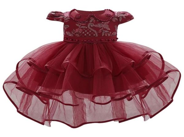 

christening dresses princess 1 year birthday dress infant baby party and wedding clothes 6 9 m8073293, White