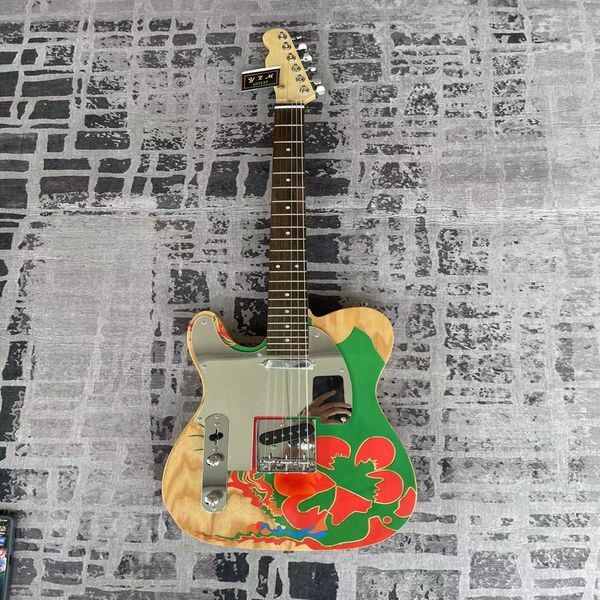 

left hand peony mirror high-end cartridge six string electric guitar